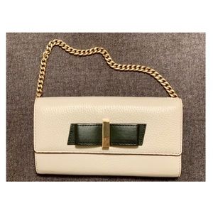 Kate Spade Pochette Bag With Black Bow Detail